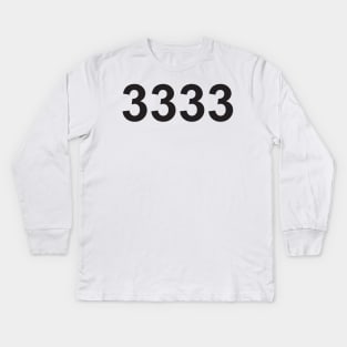 Angel number 3333 Kids Long Sleeve T-Shirt